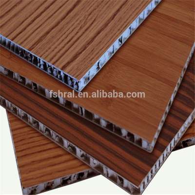 Wood Grain Coating Aluminum Honeycomb Panels for Interior Wall decoration