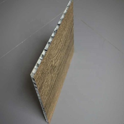 Wooden grain aluminum honeycomb 24mm sandwich panel