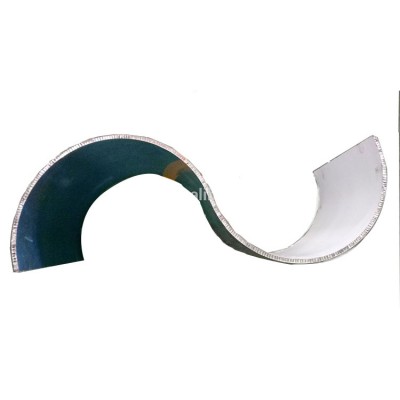 200 mm radius anodized curved aluminum sandwich panel of mould-proof